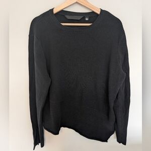 Harley Davidson Motorcycles Black Asymmetrical Sweater Women Size 2XL Wool Blend